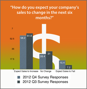 VA CEOs Sales Expectations 4th QTR 2012