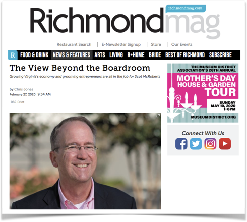 Richmond Magazine features Scot McRoberts